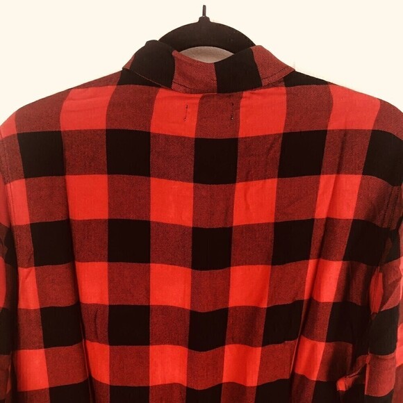 Lucky Brand Womens Button Back Plaid Shirt X-Large - Picture 10 of 15